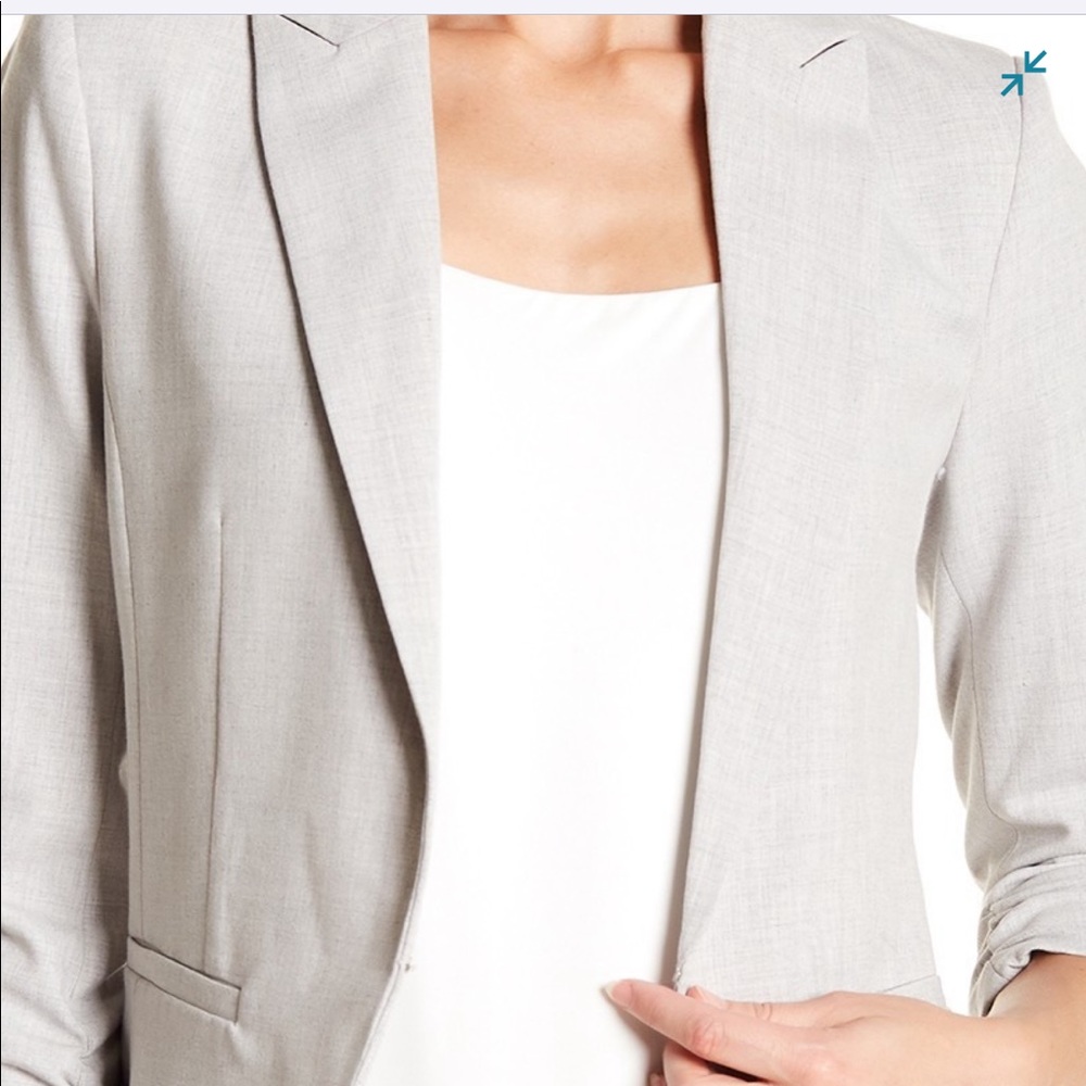 amanda + chelsea signature blazer - grey size 6